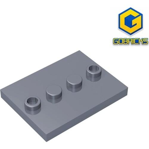 Gobricks GDS-980 Tile, Modified 3 x 4 with 4 Studs in Center compatible 88646 17836 pieces of childrens toys
