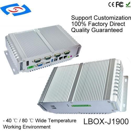 Intel Celeron J1900 Quad Core CPU Onboard 4G Fanless Computer Box Mini PC With VGA HDM RJ45 LAN USB GPIO Support 3G/4G/LTE/WiFi