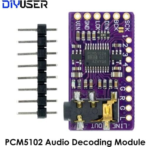Interface I2S GY-PCM5102A DAC Decoder Player Module For Raspberry Pi pHAT Format Digital Audio Board