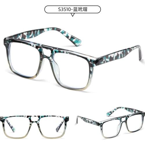 Classic Blue Light Blocking Glasses Men Square Double beam glasses women Anti blue Ray Lens Unisex computer Gaming Eyewear