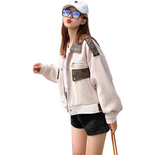 Spring Autumn Womens Jacket 2021 New Fashion Corduroy Jacket Female Hooded Loose Outwear Plus Size 5XL Casual Windbreaker Coat