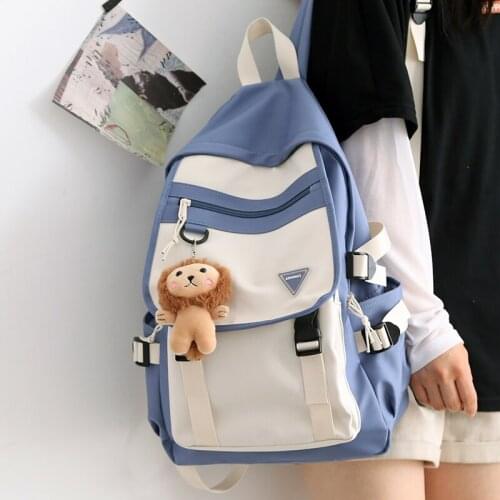 Fashion Couple Mori Panelled Backpack Women Men Middle School Backpacks for Teens College Female Laptop Travel Book Bags Ladies