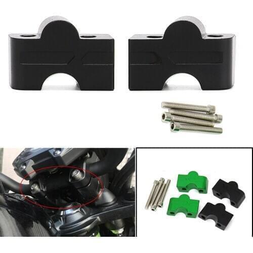 Motorcycles CNC Alumnium Accessories Handle Bar Riser Mount Clamps For Kawasaki ER-6N ER-6F Ninja 650 2012-2016 Z650 2017
