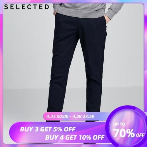SELECTED Regular Slim Fit Trousers Mens Casual Tapered Pants|419414554