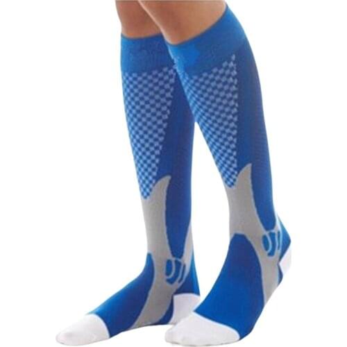 Men Women Running Compression Socks Stockings 20-30 mmhg Sports Socks for Marathon Cycling Football Sports Socks