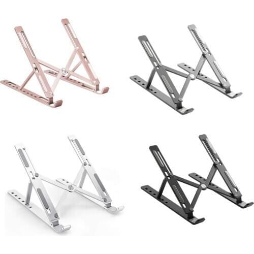 GOOJODOQ Portable Foldable Aluminum Alloy Laptop Stand For MacBook Pro Notebook Stand Foldable Laptop Desk