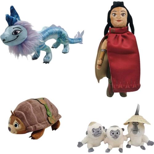 New 45cm Raya and The Last Dragon Plush Toys Raya Princess Animal Stuffed Dolls Cartoon Dragon Toy For Children Birthday Gifts