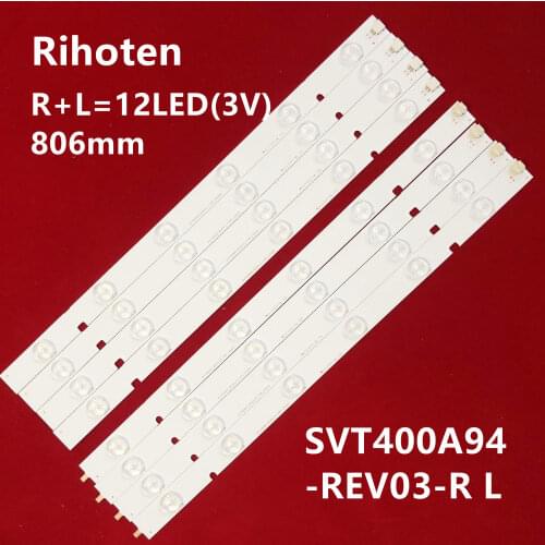 New Kit 8pcs LED Backlight Strip for TOSHIBA TV 40L2400D SVT400A94-REV03-R L