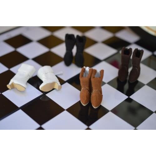 Ob11 doll shoes bjd shoes cowhide copper buckle leather boots for obitsu11,GSC clay,body9,YMY,1 / 12BJD doll Accessories boots