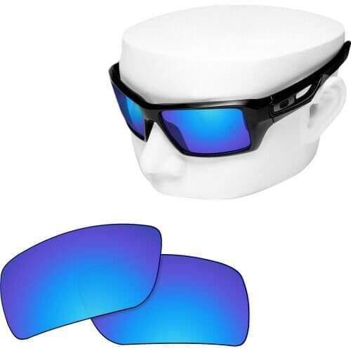 OOWLIT Polarized Replacement Lenses of Blue Mirror for-Oakley Eyepatch 2 OO9136 Sunglasses