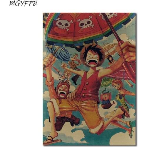 Anime Kraft Paper Poster Home Room Decoration Painting Core 50.5x35cm
