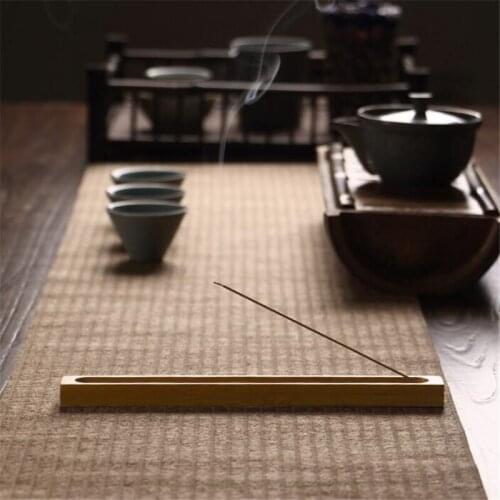 Useful Bamboo Material Stick Plate Incense Holder Fragrant Ware Stick Incense Burner Bamboo Line Incense Burner