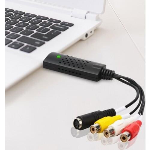 VHS to Digital Converter USB 2.0 Video Converter Audio Capture Card VHS Box VHS VCR TV to Digital Converter Support Win 7/8/10