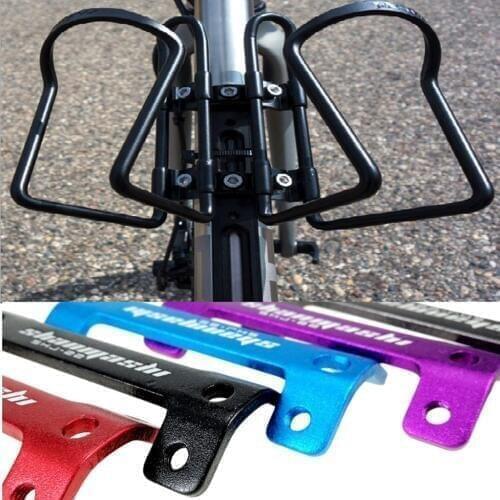 Durable Bicycle Bottle Cage Mount Adapter Rust-proof Bike Tube Water Bottle Cage Holder Mount for 2 Bottle Cage
