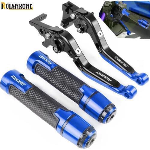 R1200ST LOGO Motorcycle brake Handle CNC Adjustable Brake Clutch Levers Handlebar For BMW R 1200 ST 2005 2006 2007 2008 2009