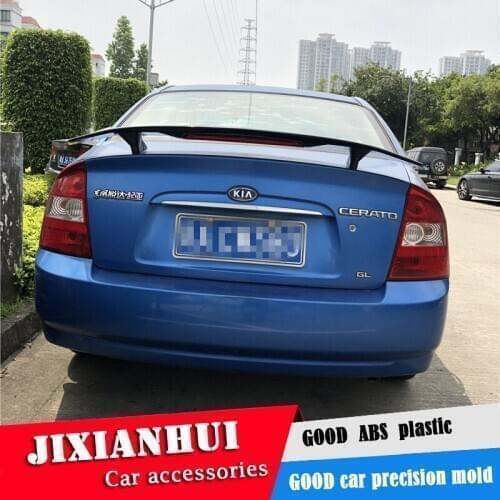 For KIA CERATO Spoiler 2006-2018 KIA CERATO TF High Quality Spoiler ABS Material Car Rear Wing Primer Color Rear Spoiler