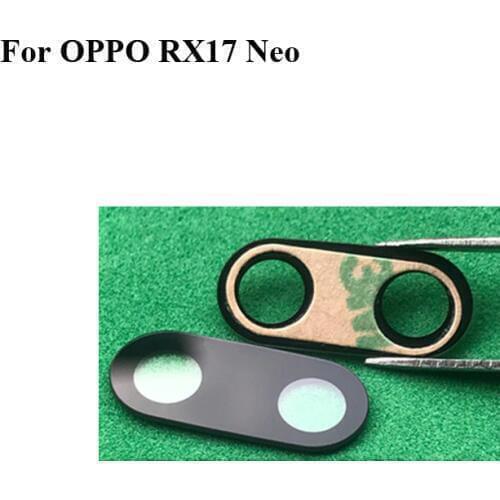 2pcs For OPPO RX17 Neo Replacement Back Rear Camera Lens Glass 6.4" For OPPO RX 17 Neo RX17Neo Phone Parts Test Good RX17 Neo