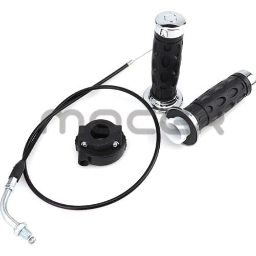 Off-road motorcycle ATV grip throttle turn 22mm 7/8" universal 110-250cc with throttle cable acceleration hand grip