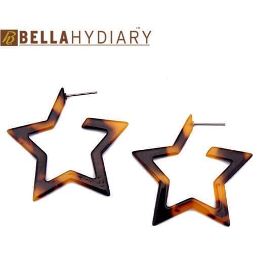 1 Pair Boho Leopard Earrings For Women Jewelry Statement Pendientes Handmade Bohemian Drop Dangle Earing Earings Star Earrings