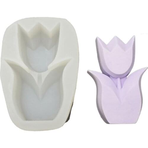 1 Pc Flower Aromatherapy Epoxy Resin Mold Candle Plaster Silicone Mould DIY Crafts Ornaments Home Decorations Casting Tools