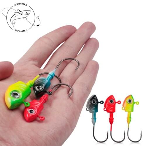 10g-43g Complex Jig Lead Head Hook 3D Simulation Eyes Hard Bait With Sharp Single Hook Swimbait Wobbler Bionic Bait Fishing Lure