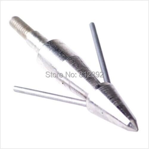 12pcs/lot Bow Fishing Fish Archery Hunting Steel Arrow Head Broadhead Tip