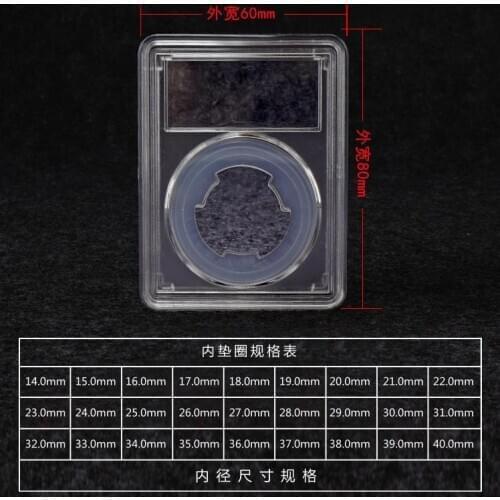 20Set coin case Graded identifcation coin display slab /slabs storage clear color 10pcs/set SN3370