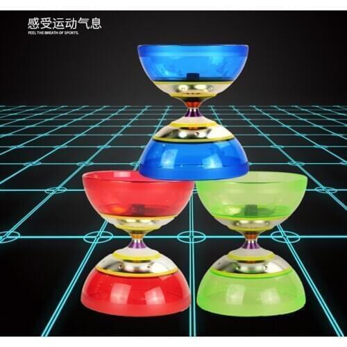 3 Bearings Kongzhu Glass Fiber Handsticks Set Packing Professional Grade Chinese Yoyo (Diabolo/Sticks/Bag/Strings)