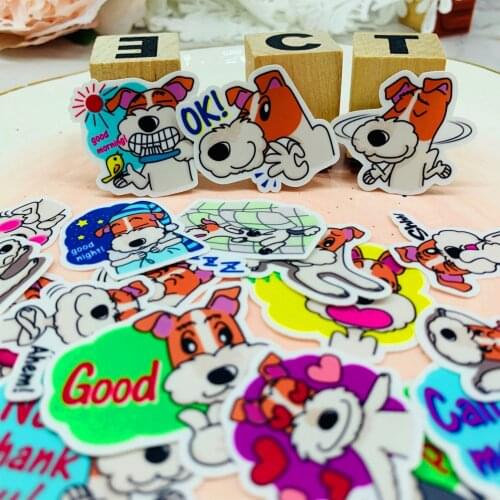40 PCS Cute cartoon girl Scrapbooking stickers book Student kids toys Notebook label Decorative sticker paper Stationery