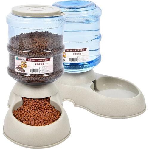 Dog Cat Pet Automatic Water Dispenser Feeder Utensils Bowl Cat Drinking Fountain Food Dish Pet Bowl