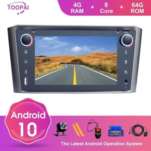 Toopai Android 10 Auto Radio Car Multimedia Player For Toyota Avensis T25 2002-2008 GPS Navigation Car Stereo Head Unit Navi