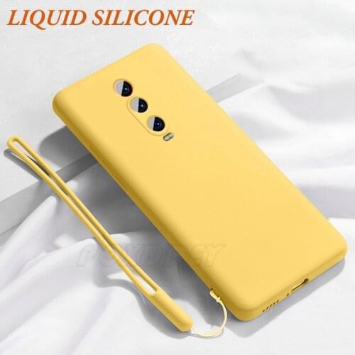 Liquid Silicone Lanyard Phone Case For Xiaomi Redmi 9 9A 9C NFC 9AT Redmi Note 7 8 9 10 Pro 8T 9T 9S 10S Soft Cover with Strap