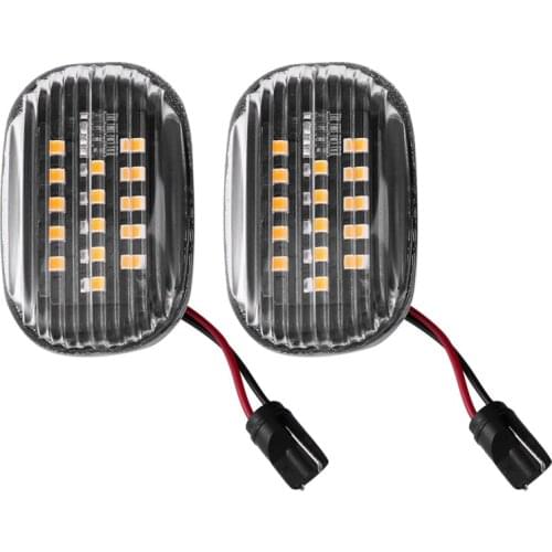 DHBH-Running Water Turn Signal Fender Side Marker Indicator Lamp with White for Toyota Supra JZA80 81730-05041