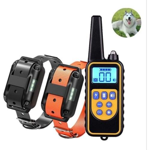300m Electric Dog Training Collar Pet Remote Control Waterproof and Rechargeable LCD Dog Trainer Automatic Bark Stopper