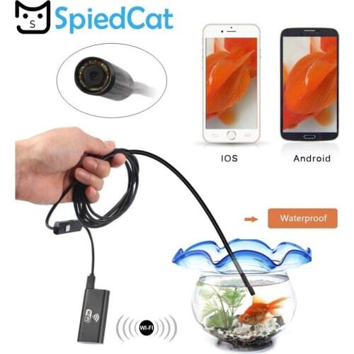 8mm 1/2/3/5/10M WIFI Endoscope Camera Mini Waterproof Cable Inspection Camera USB Endoscope Borescope For Iphone/ IOS/android
