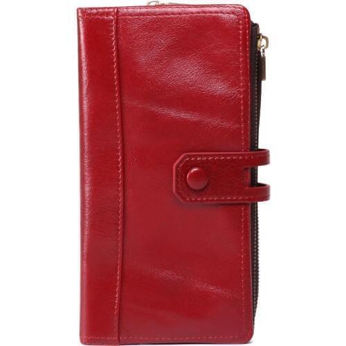 Unisex Wallet Mens Womens Wallet Genuine Leather Purse Clutch CellPhone Clutch Card Holder Cowhide Wallet Fashion Purse RFID