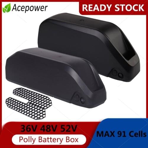 Bicycle Battery box Battery Case Polly Down Tube ebike Electric bike 36V 48V Lithium Battery Nickle strips 18650 cells holder