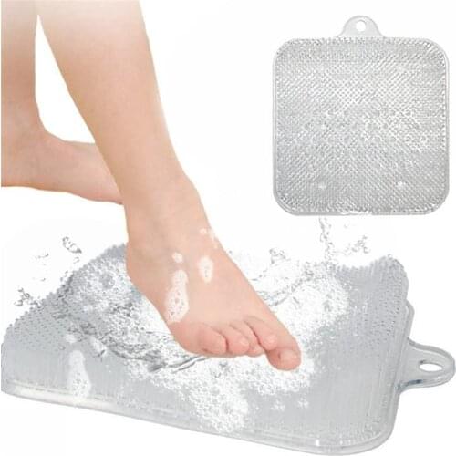 Shower Feet Cleaner Massager Mat Scrubber Brush Foot Dead Skin Remover Body Care Shower Bath Exfoliating Scrub Cushion Mat