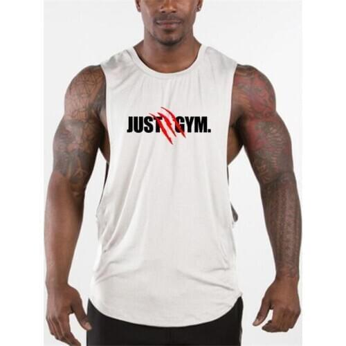 Muscleguys gyms musculation vest canotta bodybuilding clothing and fitness men undershirt solid tank tops blank mens undershirt