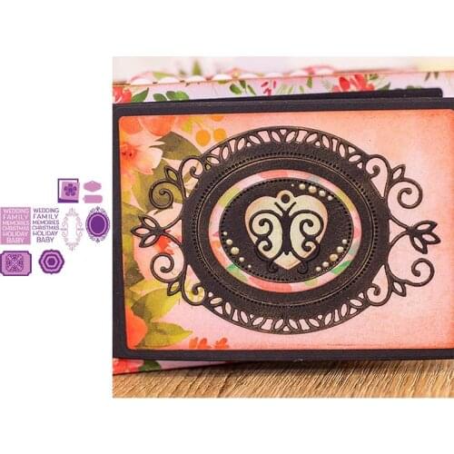 Word and Frame Metal Cutting Dies for Scrapbooking and Card Making Paper Craft New die cuts