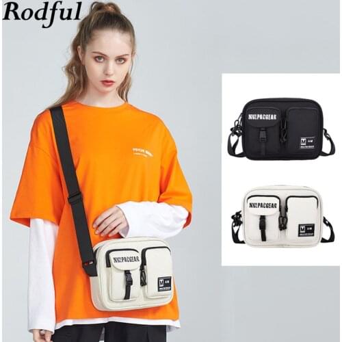 Korean Fashion Small Fabric Cloth Shoulder Crossbody Bags for Women Teenager Girls Youth Cross Body Messenger Bag Female Beige