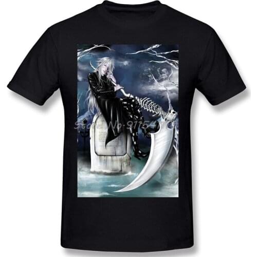 Men Clothing Black Butler Ciel Phantomhive Anime Series Anime T-Shirt Undertaker! Cool Short Sleeve