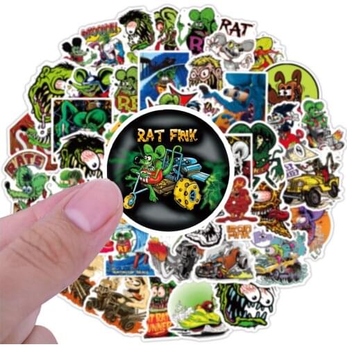 10/50pcs DIY Classic Toys Tales of the Rat Fink Sticker For Package Decorative Stationery Graffiti Stickers Scrapbooking Decal