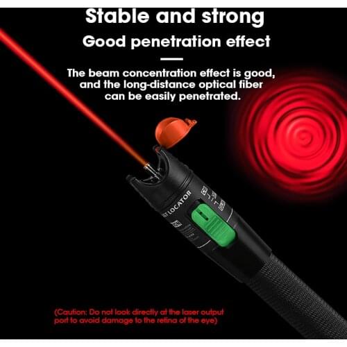 New Price Laser 5 10 15 KM Visual Fault Locator Fiber Optic Cable Tester 10-30Km Range VFL AUA-30 Fusionadora Tools Kit