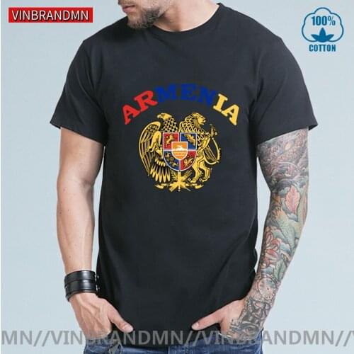 2020 New Funny Men T shirt Women Novelty T-shirt Armenia Pride Armenian Flag Coat of Arms Jersey T-Shirt Nation Patriotic TShirt