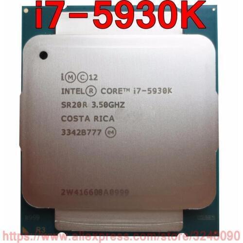 Original Intel CPU CORE i7 Processor i7-5930K 3.50GHz 15M 6-Cores i7 5930K Socket2011-3 free shipping