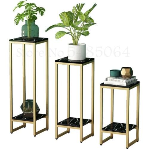 European-style Wrought Iron Flower Stand Living Room Floor Modern Minimalist Multi-layer Interior Bedroom