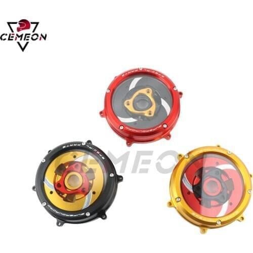 Ducati Panigale 959 1199 1299 Motorcycle transparent clutch side cover spring retainer pressure plate protection stator