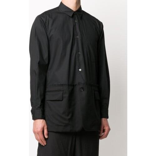 S-6XL 2021 New Men Womens clothing Hair Stylist Stitched Long Sleeve Shirt Plus size costumes