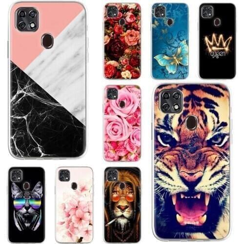 Soft TPU Case For ZTE Blade 20 Smart Case Silicon Floral Painted Back Bumper Coque ZTE Blade 20 V1050 Covers Protective Fundas